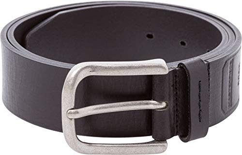 BRAX Herren Style Masterpiece Büffelleder Uni SchlieÃŸe American Silver G rtel, Black, 85 673 Herstellergr e EU von BRAX