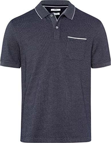 BRAX Herren Style Paddy Two Tone Piqué Poloshirt in Sportiver Optik Polohemd, Ocean, L von BRAX