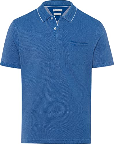 BRAX Herren Style Paddy Two Tone Pique Poloshirt in sommerlichen Farben Polohemd, Cobalt, L von BRAX