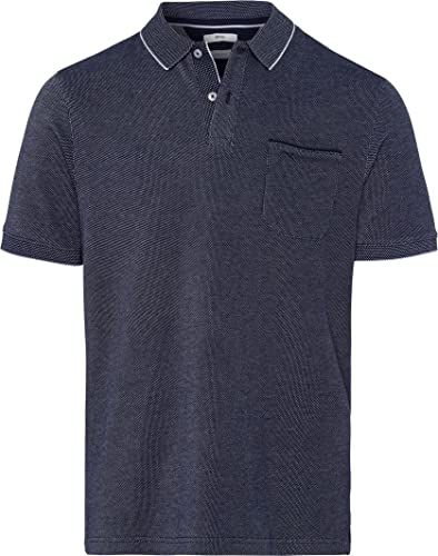 BRAX Herren Style Paddy Two Tone Pique Poloshirt in sommerlichen Farben Polohemd, Ocean, L von BRAX