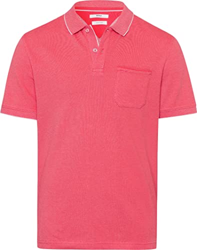 BRAX Herren Style Paddy Two Tone Pique Poloshirt in sommerlichen Farben Polohemd, Watermelon, M von BRAX