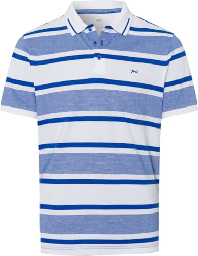 BRAX Herren Style Parker S Poloshirt in Sportiver Two-Tone-Optik Polohemd, Cornflower, XL von BRAX