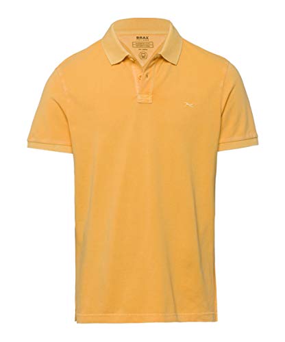 BRAX Herren Style Pelé Garment Dye Piqué Poloshirt, Beige (Honey 65), M von BRAX