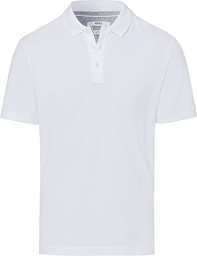 BRAX Herren Style Pete HI-Flex PIQUÉ Polohemd, White, L von BRAX