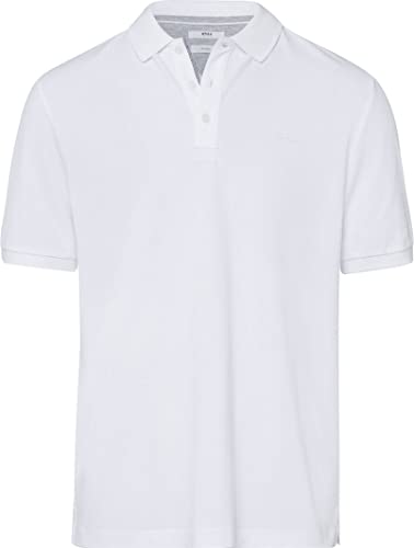 BRAX Herren Style Pete Hi-Flex Polohemd, White (Weiß), L von BRAX