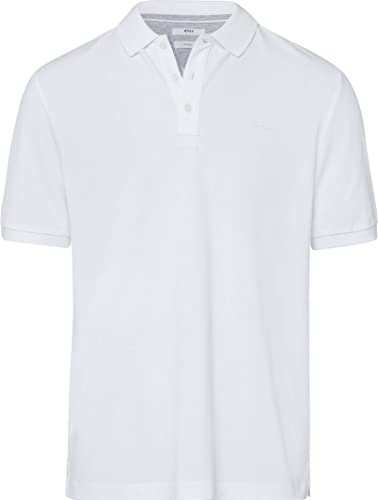 BRAX Herren Style Pete Hi-Flex Polohemd, White (Weiß), XXL von BRAX