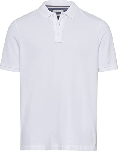 BRAX Herren Style Pete U HI-Flex PIQUÉ Polohemd, White, S von BRAX