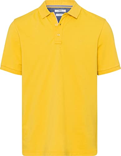 BRAX Herren Style Pete U HI Flex Pique Poloshirt in sommerlichen Farben Polohemd, Sun, L von BRAX