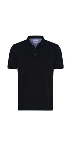 BRAX Herren Style Pete U Hi-Flex: Poloshirt in Pima Cotton Polohemd, Black, XXL von BRAX