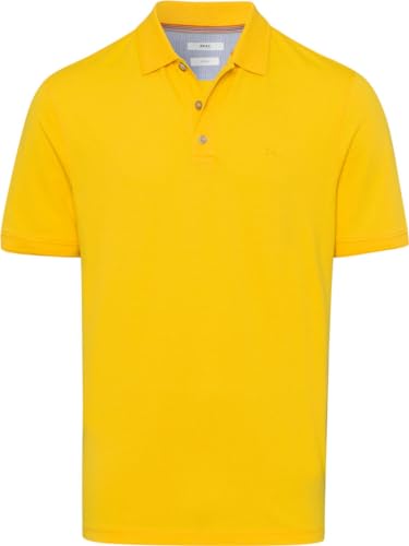 BRAX Herren Style Pete U Hi-Flex Poloshirt in Sommerlichen Farben Polohemd, Canary, Large von BRAX