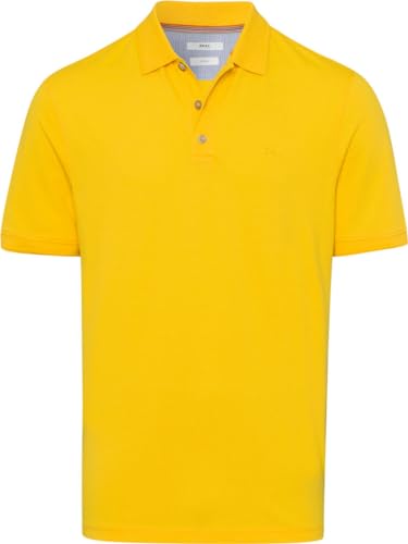 BRAX Herren Style Pete U Hi-Flex Poloshirt in Sommerlichen Farben Polohemd, Canary, XXL von BRAX