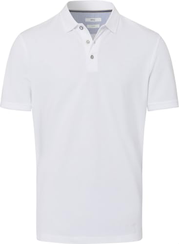 BRAX Herren Style Pete U Hi-Flex: Poloshirt in sommerlichen Farben Polohemd, White, 56 von BRAX