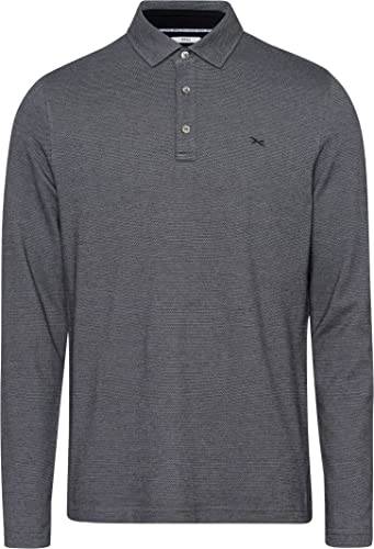 BRAX Herren Style Prescot Easy Care Jaquard Shirt in sportivem Styling Pullover, Black, XXL von BRAX