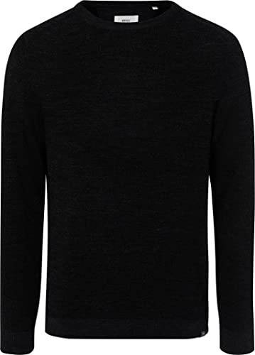 BRAX Herren Style Roy Feel Good Sportive Pullover, Cement, XL von BRAX