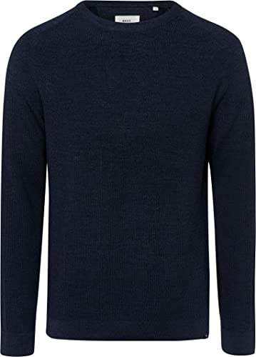 BRAX Herren Style Roy Feel Good Sportive Pullover, Denim, 3XL von BRAX