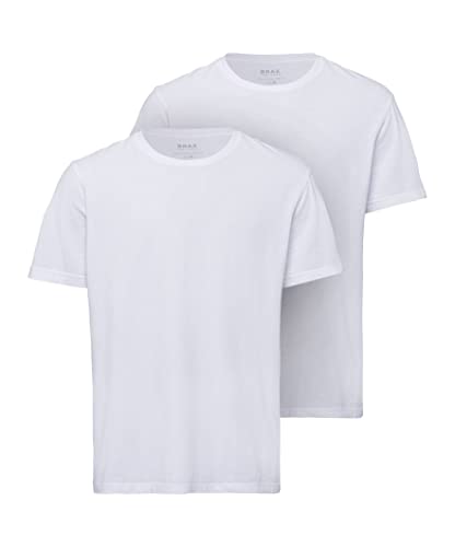 BRAX Herren Style Tim Doppelpack T-Shirt, White, 3XL von BRAX