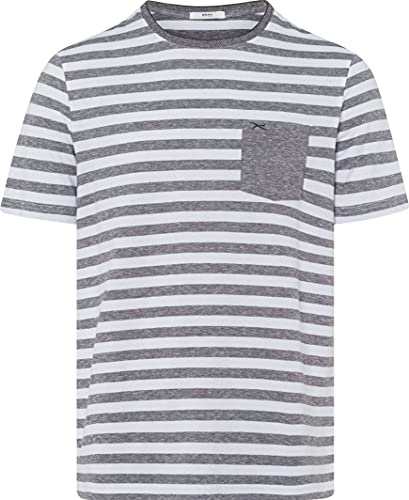 BRAX Herren Style Timo T-Shirt, Graphit, 3XL von BRAX