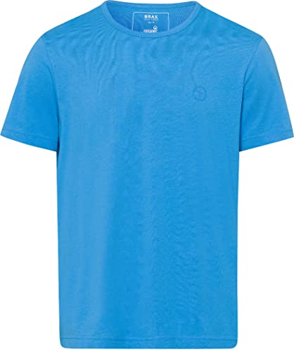BRAX Herren Style Tony Blue Planet nachhaltiges Baumwolle T-Shirt, Greece, XL von BRAX