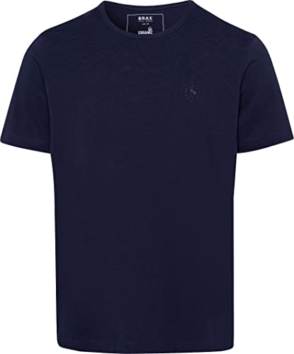 BRAX Herren Style Tony Blue Planet nachhaltiges Baumwolle T-Shirt, Ocean, XS von BRAX