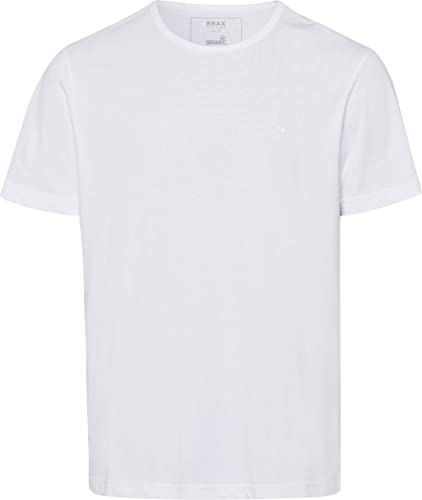 BRAX Herren Style Tony Blue Planet nachhaltiges Baumwolle T-Shirt, White, L von BRAX