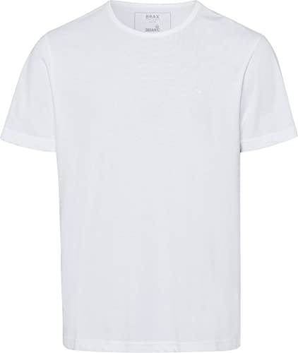 BRAX Herren Style Tony Blue Planet nachhaltiges Baumwolle T-Shirt, White, XS von BRAX