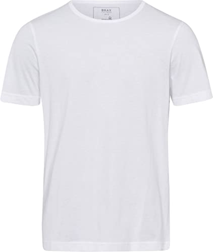 BRAX Herren Style Tony Single Jersey T-Shirt, White, XXL von BRAX