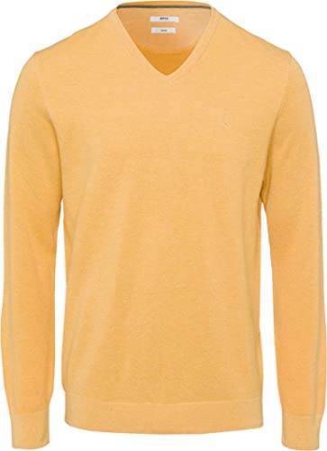 BRAX Herren Style Vico Hi-Flex Pullover, ICED Yellow, L von BRAX