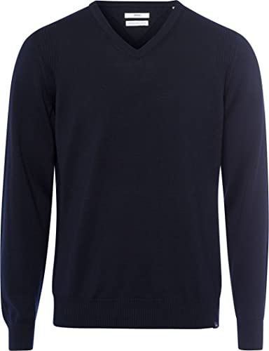 BRAX Herren Style Vico Merino Wool Easy WASH Schurwollpullover in wertiger Optik Sweatshirt, Navy, 3XL von BRAX