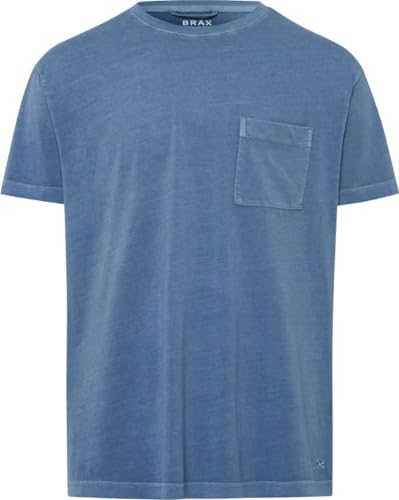 BRAX Herren Todd sportiven Style T-Shirt, Dusty Blue, XL von BRAX