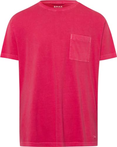 BRAX Herren Todd sportiven Style T-Shirt, Indian RED, Medium von BRAX