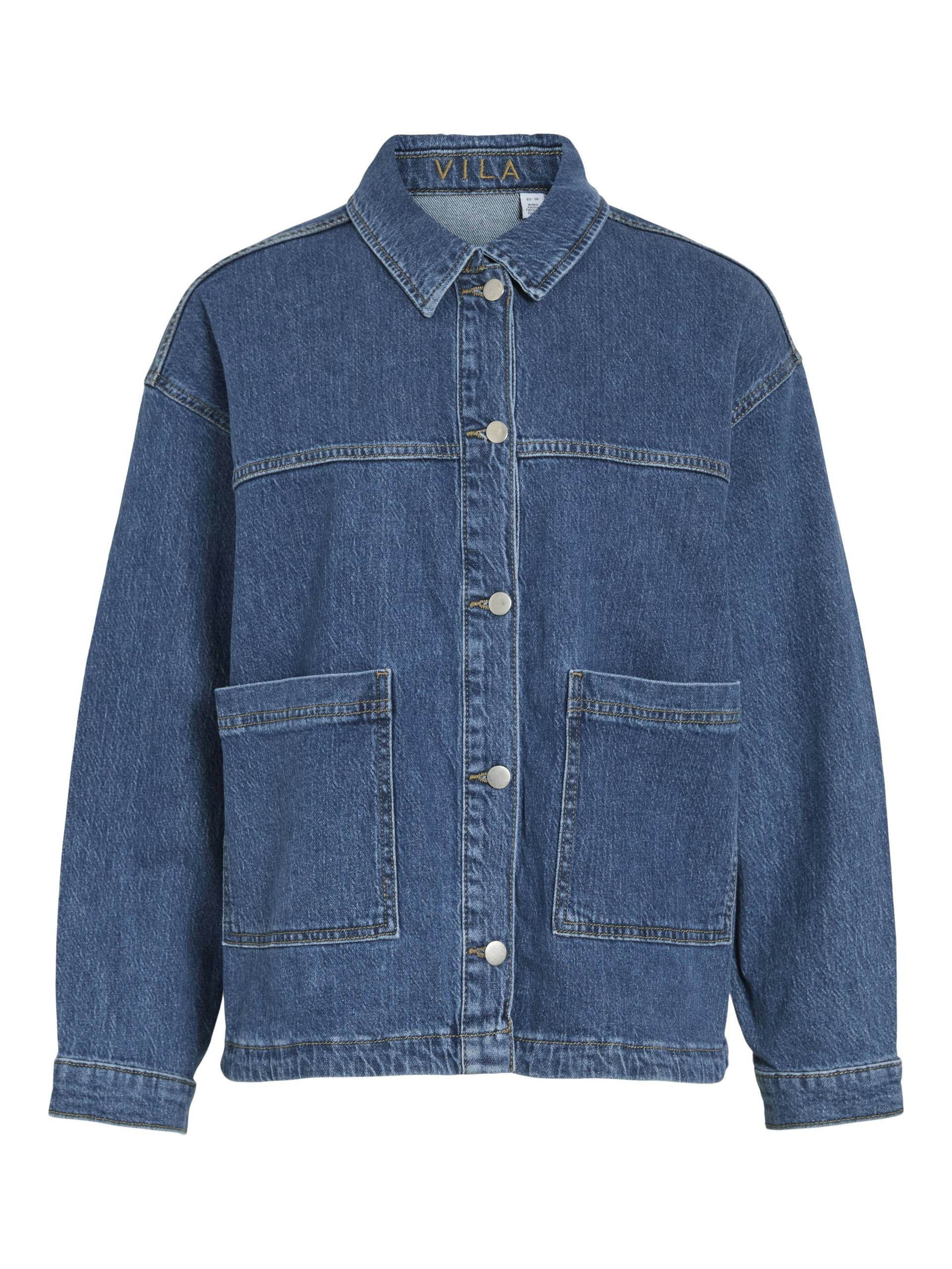 VILA - VIJAF L/S DENIM JACKET - NOOS medium blue denim - Gr. - 34 von VILA