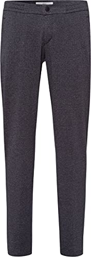 BRAX Modern Fit Flex-Jerseyhose Phil-L Gummibund Reißverschluss Struktur blau/grau Größe W35 L32 von BRAX