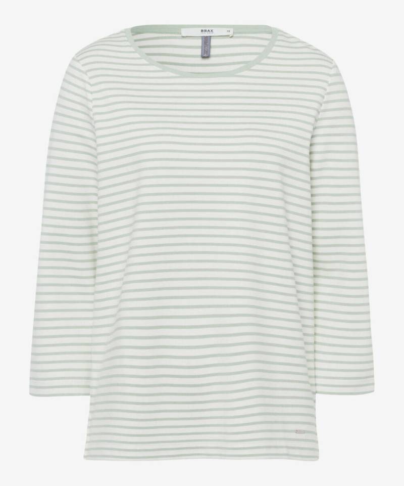 BRAX - Pullover - Style Bonnie grün/weiß - Gr. - 36 von BRAX