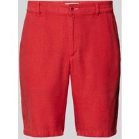 Brax Regular Fit Leinenbermudas mit elastischem Bund Modell 'BALU' in Orange, Größe 50 von BRAX