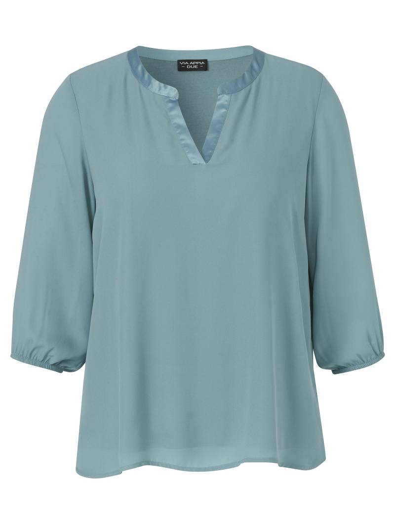 VIA APPIA DUE - Bluse V-Ausschnitt 3/4 Arm salbei - Gr. - 44 von VIA APPIA DUE