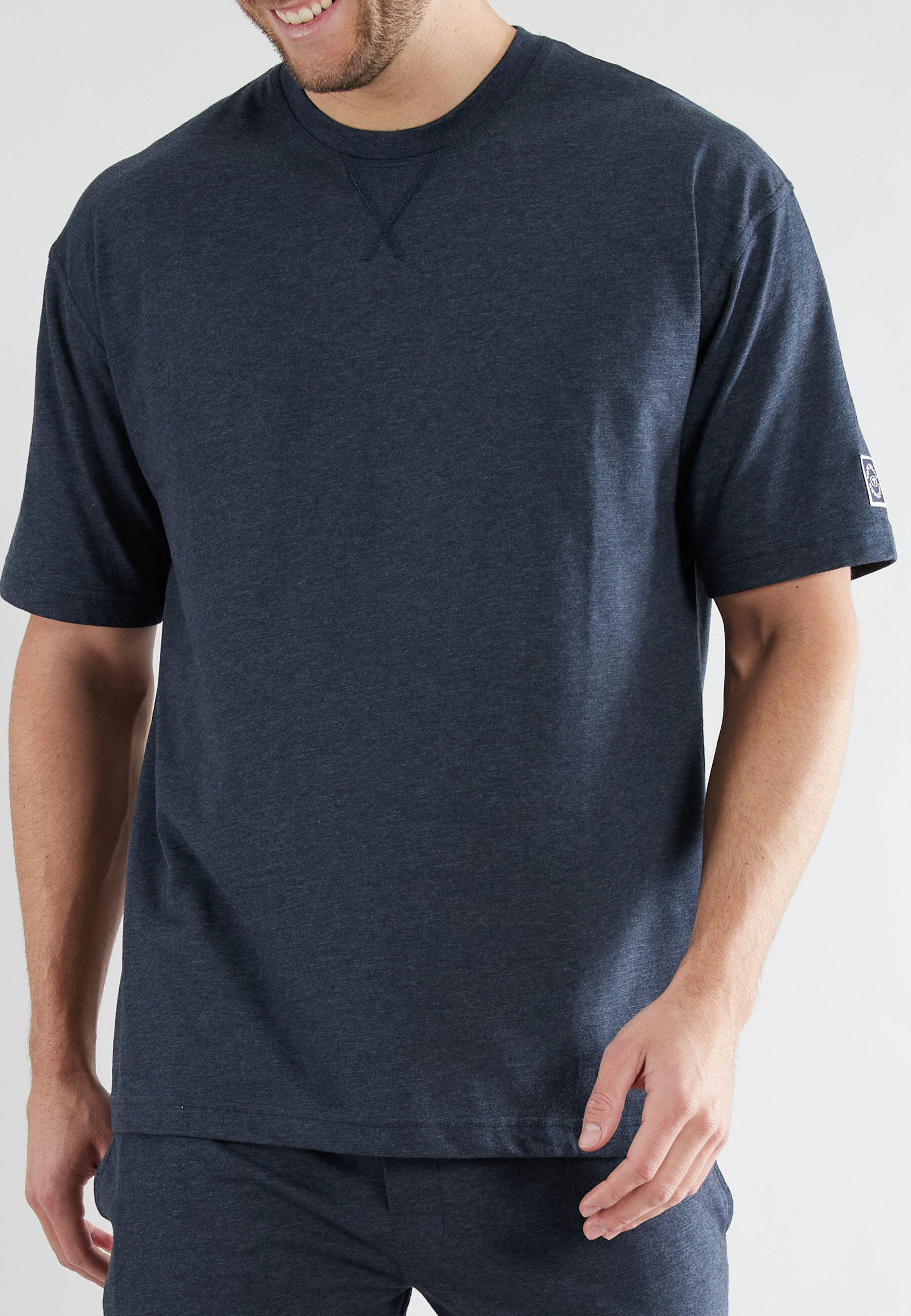 TOM TAILOR BODYWEAR - Shirts Männlich blau-mittel-uni - Gr. - 56 von TOM TAILOR BODYWEAR