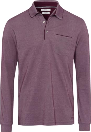 BRAX Style Pharell Easy Care Interlock - Poloshirt mit exklusiven Details,Portobello,L von BRAX