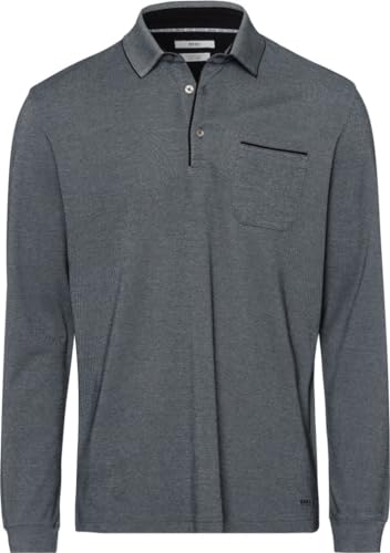 BRAX Style Pharell Easy Care Interlock - Poloshirt mit exklusiven Details von BRAX