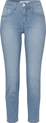 BRAX Style Shakira Skinny Fit Jeans Damen gestreift Used Light Blue - 20 von BRAX