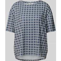 Brax Blusenshirt mit Allover-Muster Modell 'CALLY' in Blau, Größe XS von BRAX