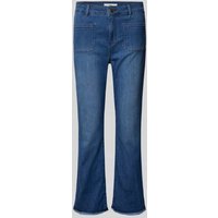 Brax Bootcut Jeans mit Fransen Modell 'Style. Anna' in Dunkelblau, Größe 38 von BRAX