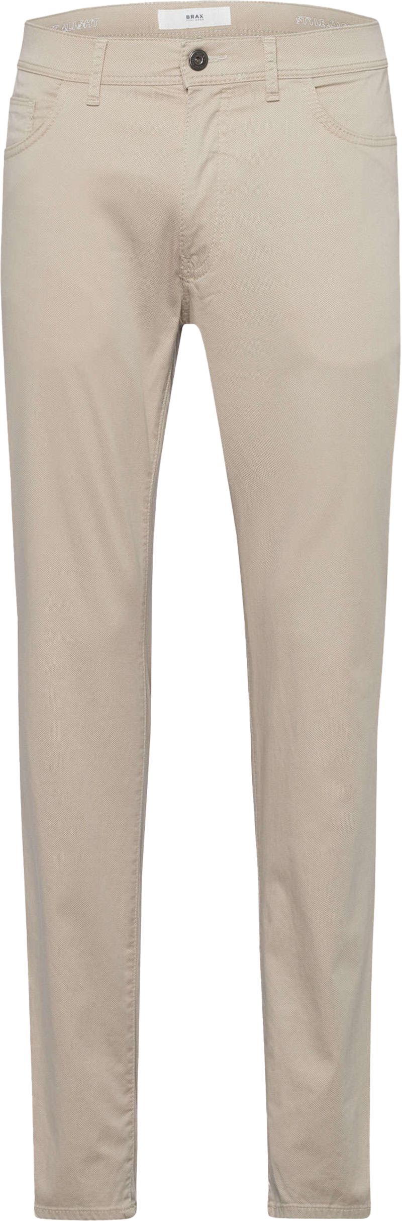 Brax Cadiz Hose Druck Beige - Größe W 33 - L 30 von BRAX