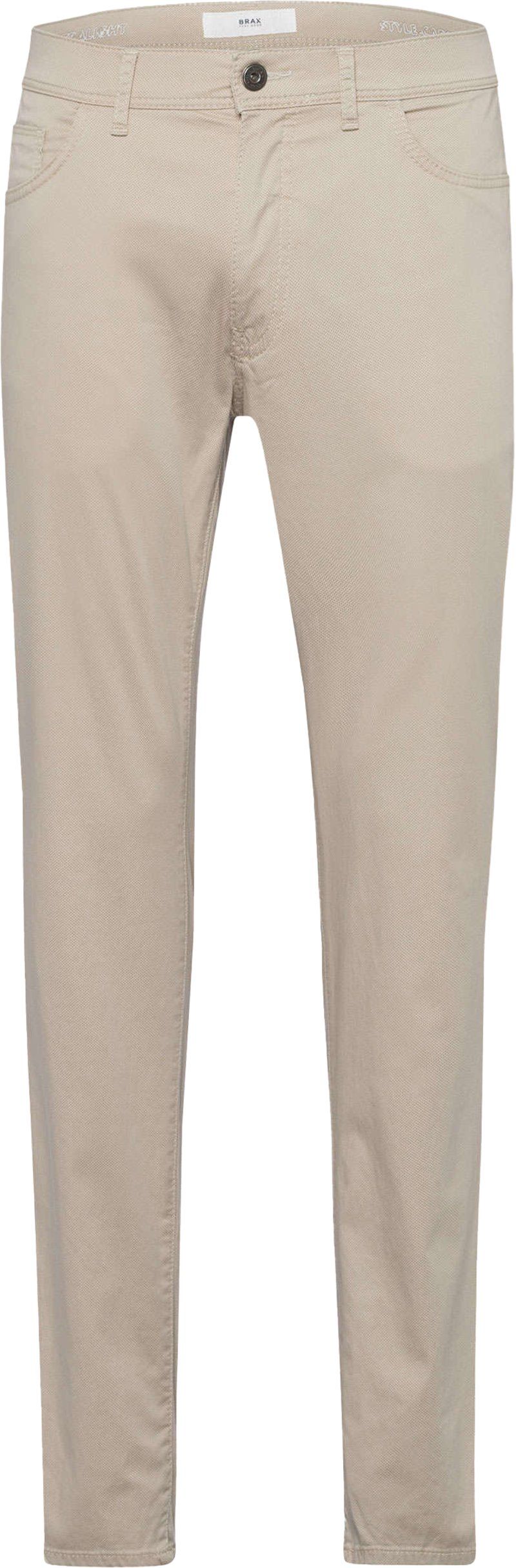 Brax Cadiz Hose Druck Beige - Größe W 33 - L 34 von BRAX