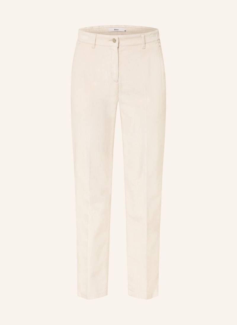 Brax Cordhose Maron weiss von BRAX