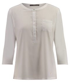 Brax Damen Langarmshirt Clarissa, Beige (Pearl 59), 40 von BRAX