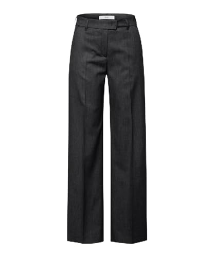 Brax Damen Style Maine - Wool Touch In Relaxter Silhouette Freizeithose, Schwarz, 29W / 32L EU von BRAX