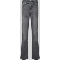 Brax Flared Fit Jeans mit Taillenband Modell 'Mary' in Silber, Größe 38 von BRAX