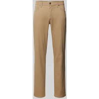 Brax Flex Fit Stoffhose im 5-Pocket-Design Modell 'CADIZ' in Camel, Größe 32/32 von BRAX