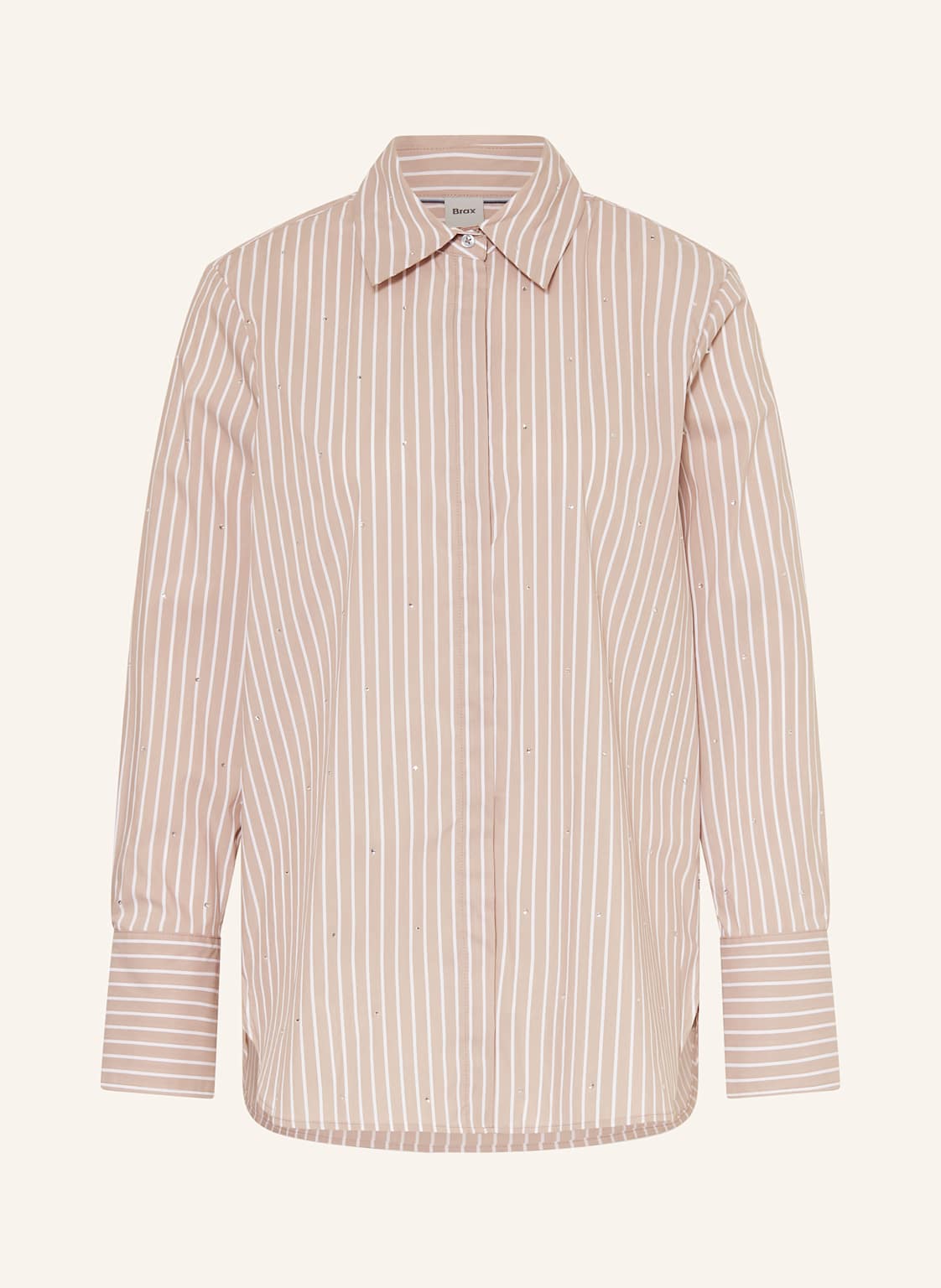 Brax Hemdbluse Viki Mit Schmucksteinen beige von BRAX