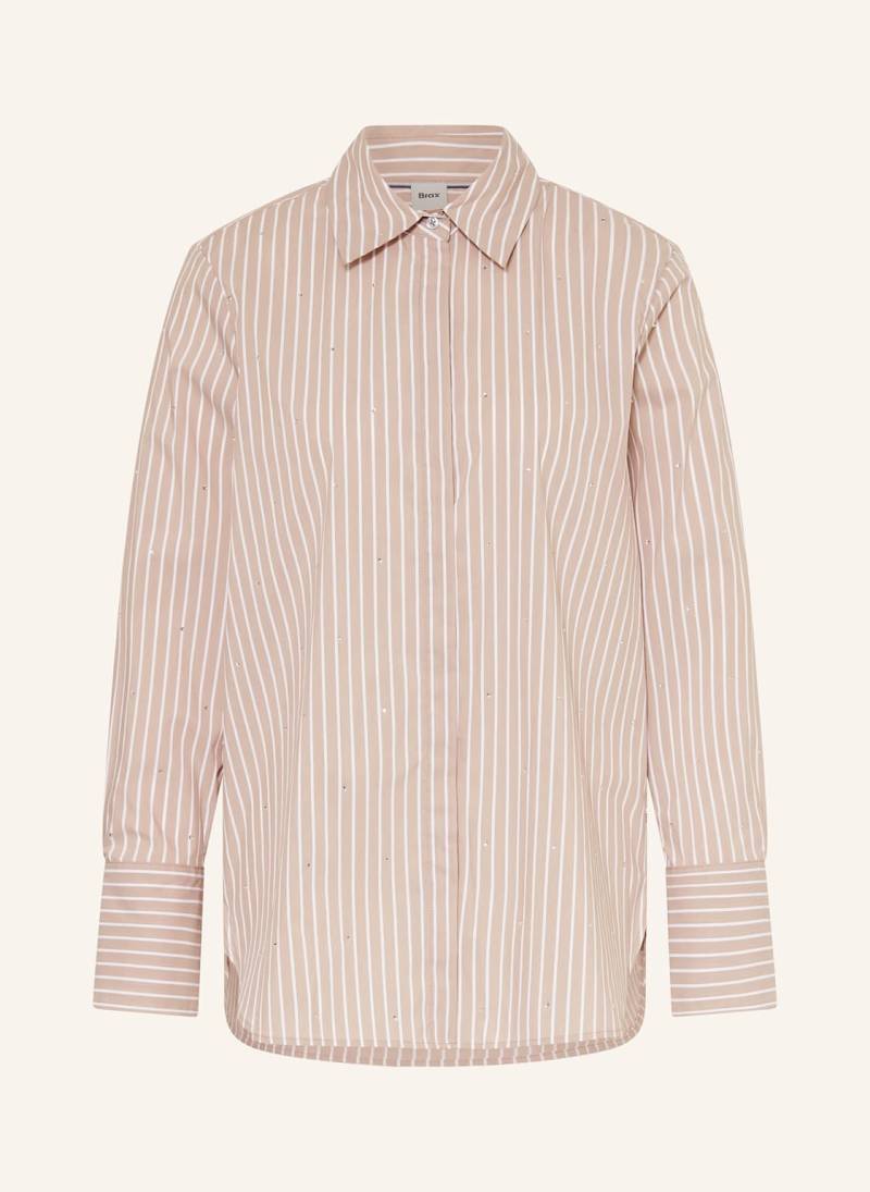 Brax Hemdbluse Viki Mit Schmucksteinen beige von BRAX